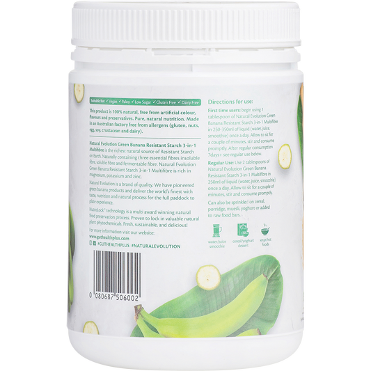 Natural Evolution GH+ Green Banana Resistant Starch 3-in-1 Multifibre