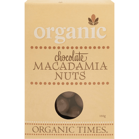 Organic Times Milk Chocolate Macadamia Nuts