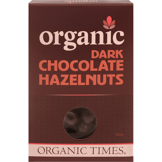 Organic Times Dark Chocolate Hazelnuts