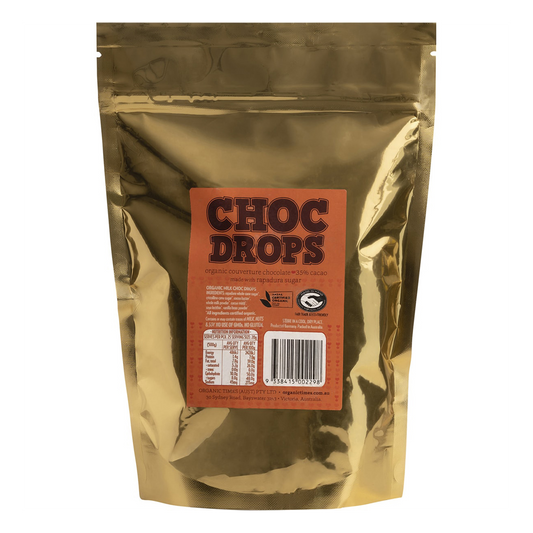 Organic Times Choc Drops Milk Couverture Drops