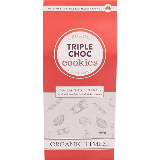 Organic Times Cookies Triple Choc Chip