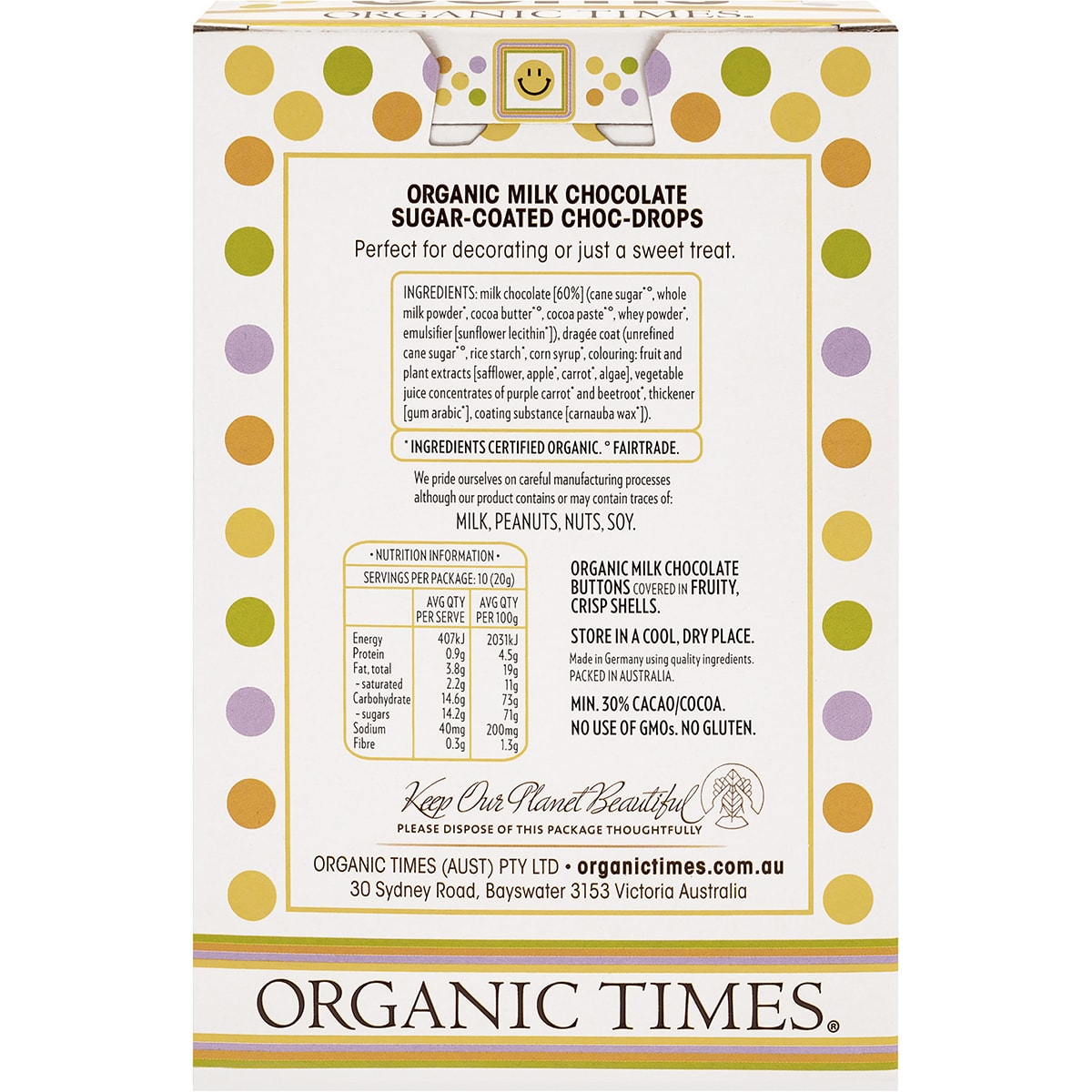 ORGANIC TIMES Chocolate Little Gems