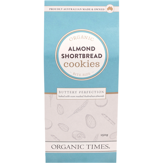 Organic Times Cookies Almond Shortbread