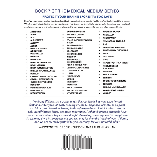 Books Medical Medium Brain Saver by Anthony William