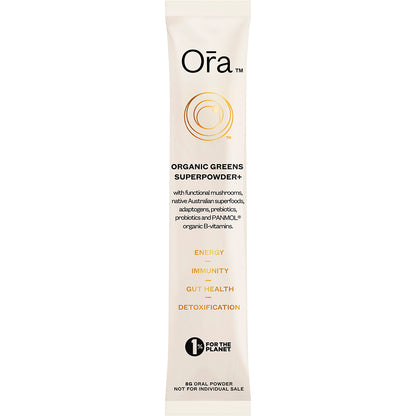 ORA HEALTH Organic Greens Superpowder+ Daily Sachets 7 x 8g