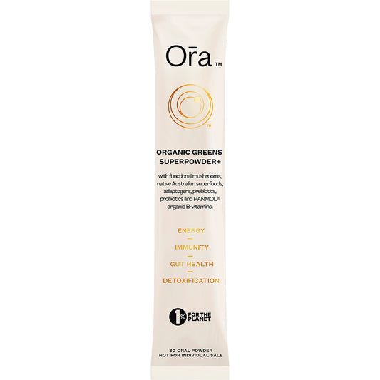 ORA HEALTH Organic Greens Superpowder+ Daily Sachets 7 x 8g