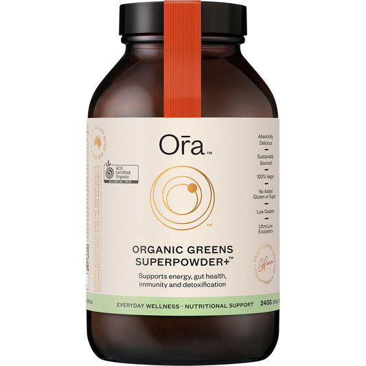 ORA HEALTH Organic Greens Superpowder+ 1 x 240g