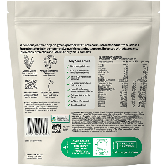Ora Health Organic Greens Superpowder+