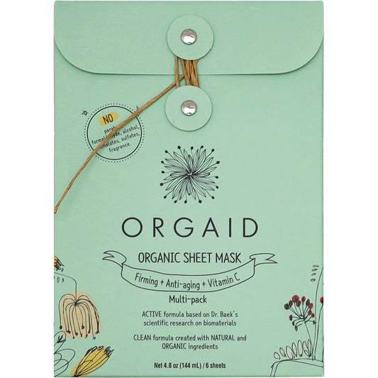 Orgaid Organic Sheet Mask Firming, Anti-Aging + Vitamin C