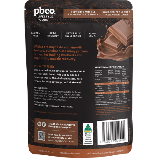PBco Whey Protein Concentrate Chocolate