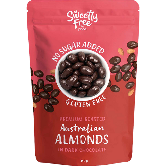 PBco Sweetly Free Almonds Dark Chocolate No Sugar Added