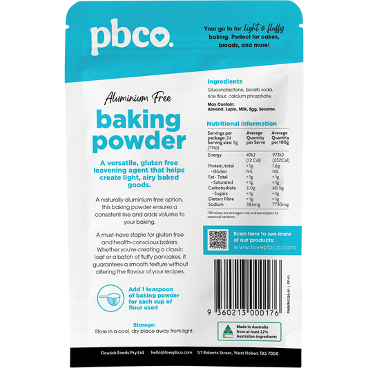 PBco Aluminium Free Baking Powder