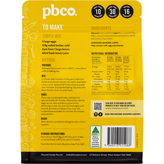 PBco Lemon Slice Low Carb