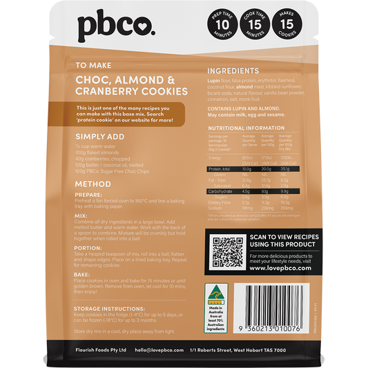 PBco Protein Cookie Base Mix