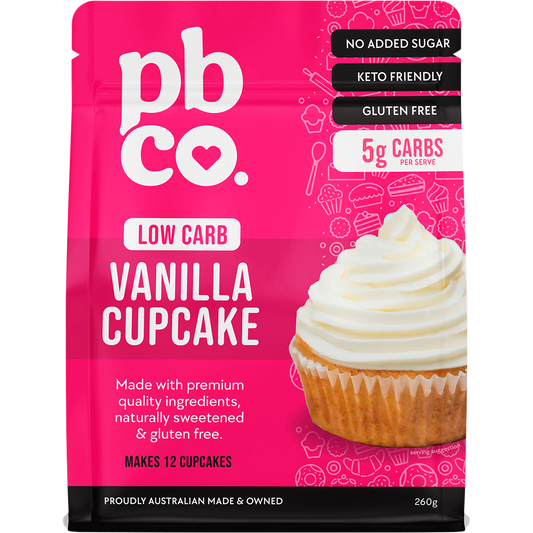 PBco Vanilla Cupcake Mix Low Carb