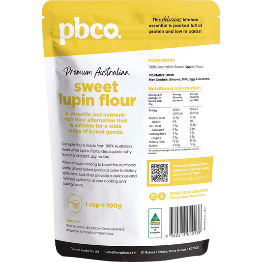 PBco Sweet Lupin Flour Premium Australian