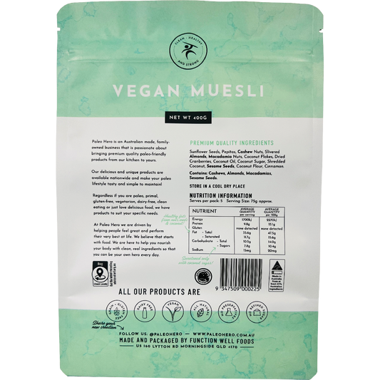 Paleo Hero Vegan Muesli
