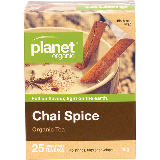 Planet Organic Chai Spice Herbal Tea Bags 6 x 25pk