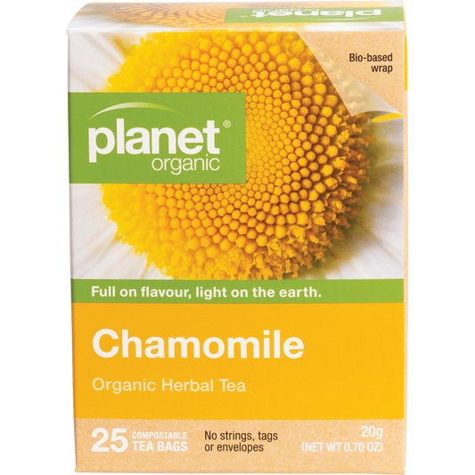 Planet Organic Chamomile Herbal Tea Bags 6 x 25pk