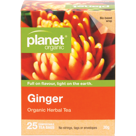 Planet Organic Ginger Herbal Tea Bags