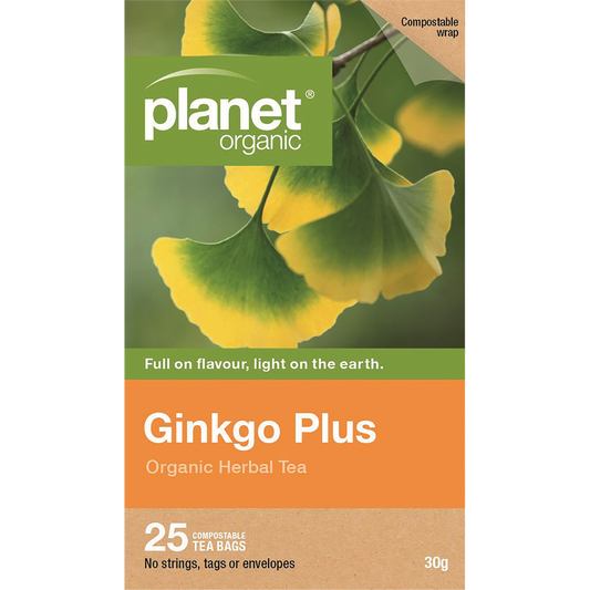 Planet Organic Ginkgo Plus Herbal Tea Bags