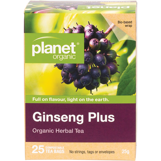 Planet Organic Ginseng Plus Herbal Tea Bags