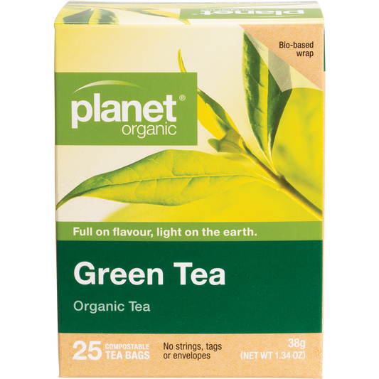 Planet Organic Green Tea Herbal Tea Bags 6 x 25pk