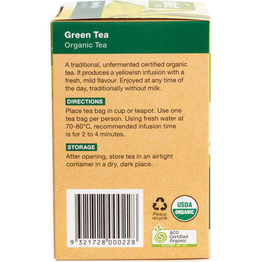 Planet Organic Green Tea Herbal Tea Bags 6 x 25pk