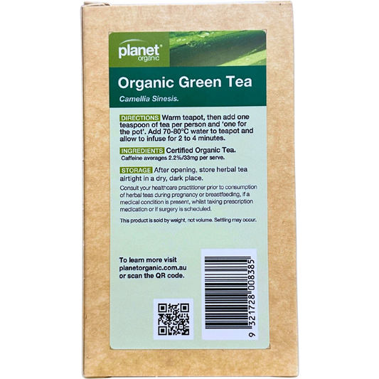 Planet Organic Green Tea Herbal Loose Leaf Tea