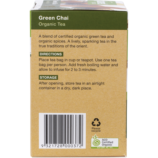 Planet Organic Green Chai Herbal Tea Bags