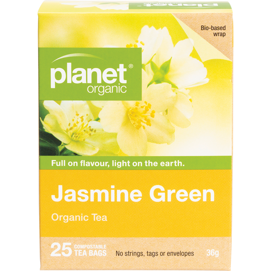 Planet Organic Jasmine Green Herbal Tea Bags