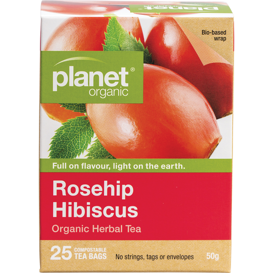 Planet Organic Rosehip & Hibiscus Herbal Tea Bags