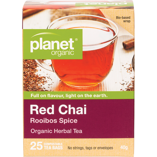 Planet Organic Red Chai Herbal Tea Bags