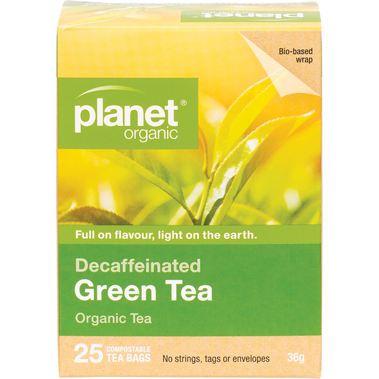 Planet Organic Green Tea – Decaffeinated Herbal Tea Bags
