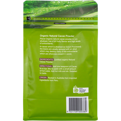 PLANET ORGANICS Cacao Powder 1 x 175g