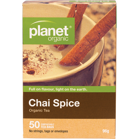 Planet Organic Chai Spice Herbal Tea Bags 6 x 25pk