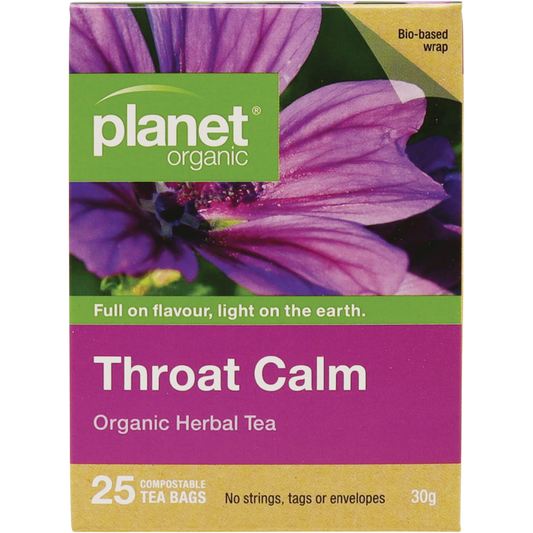 Planet Organic Throat Calm Herbal Tea Bags