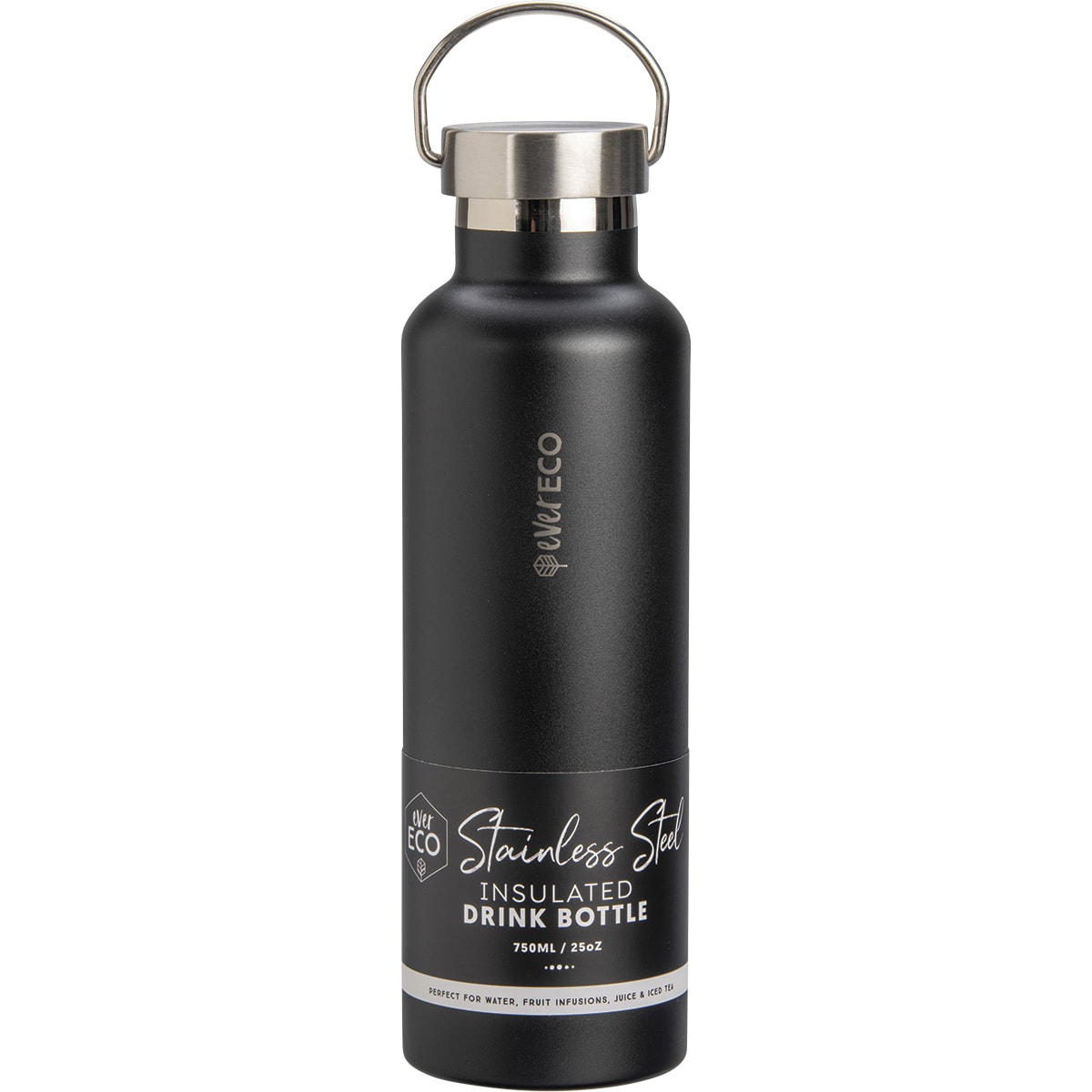 EVER ECO Insulated Stainless Steel Bottle Onyx 1 x 750ml