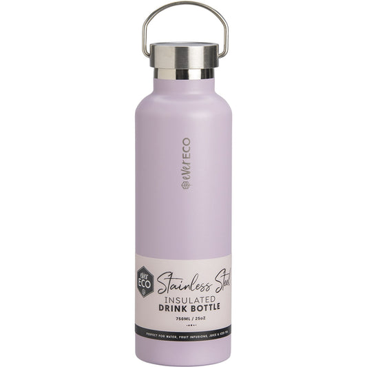EVER ECO Insulated Stainless Steel Bottle Byron Bay Lilac 1 x 750ml