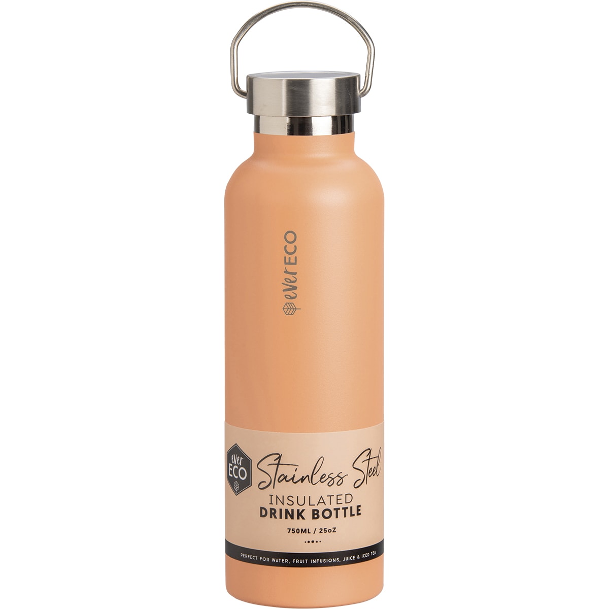 EVER ECO Insulated Stainless Steel Bottle Los Angeles Peach 1 x 750ml