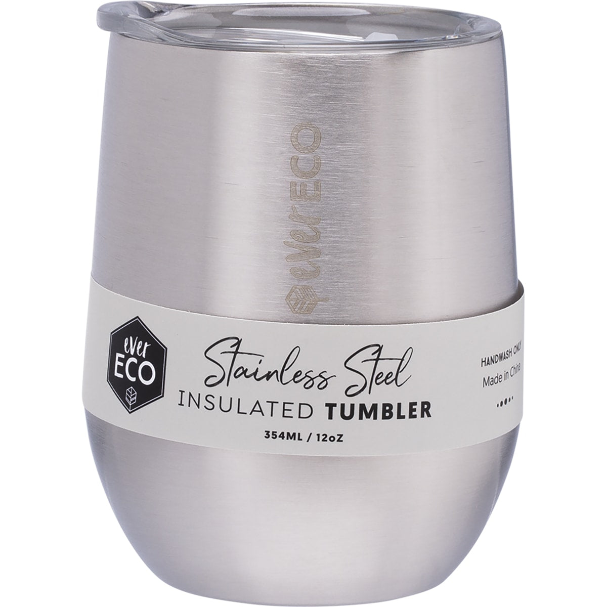 EVER ECO Insulated Tumbler Brushed Stainless 1 x 375ml