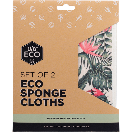 Ever Eco Eco Sponge Cloths Hawaiian Hibiscus Collection