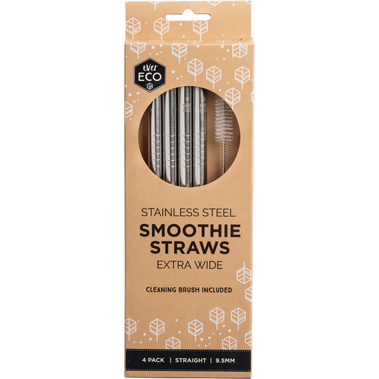 Ever Eco Stainless Steel Straws Straight Smoothie