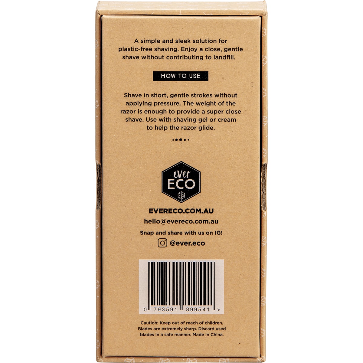 EVER ECO Safety Razor Matte Black x 1