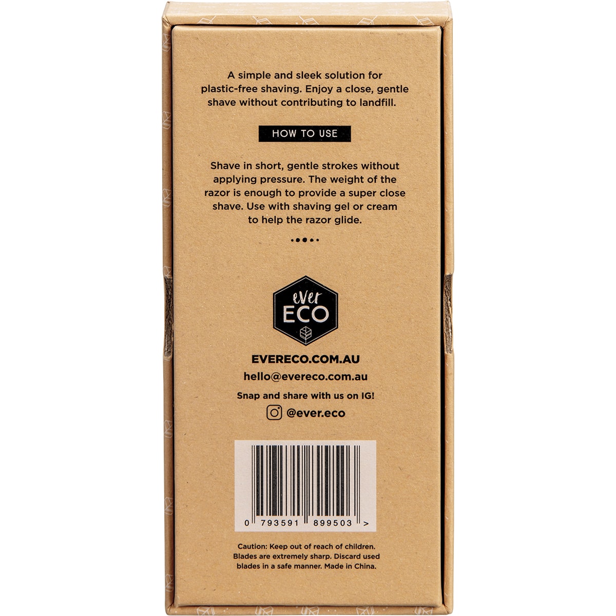 EVER ECO Safety Razor Rose Gold x 1