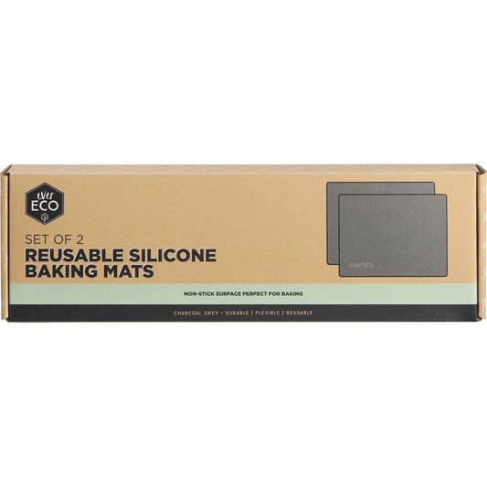 EVER ECO Reusable Silicone Baking Mats 30 x 40cm  1 x 2pk