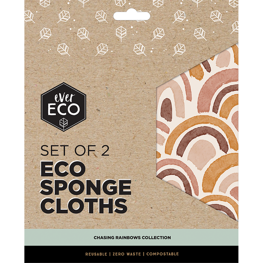 Ever Eco Eco Sponge Cloths Chasing Rainbows Collection