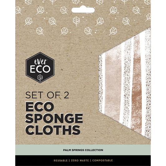 EVER ECO Eco Sponge Cloths Palm Springs Collection 1 x 2pk