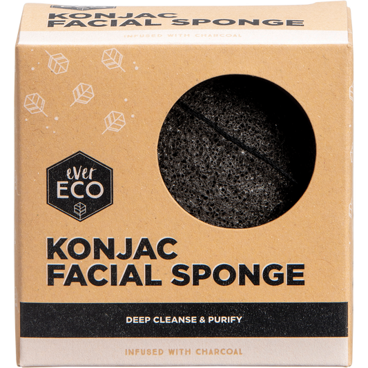 Ever Eco Konjac Facial Sponge Charcoal