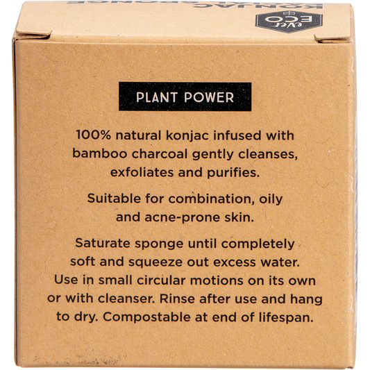 Ever Eco Konjac Facial Sponge Charcoal
